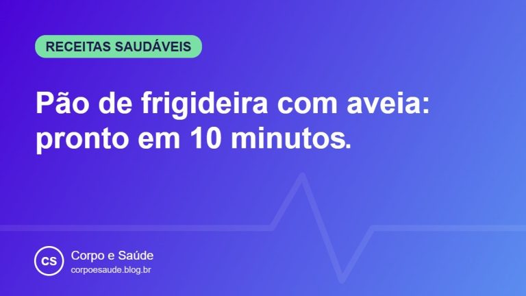 Pão de frigideira com aveia: pronto em 10 minutos