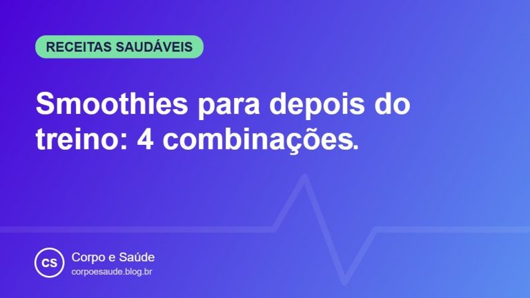 Smoothies para depois do treino: 4 combinações